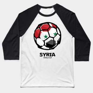 Syria Football Country Flag Baseball T-Shirt